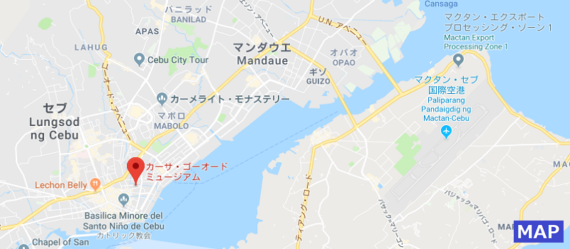 カーサ・ゴロルド博物館 所在地のgoogleMapへのリンクボタン