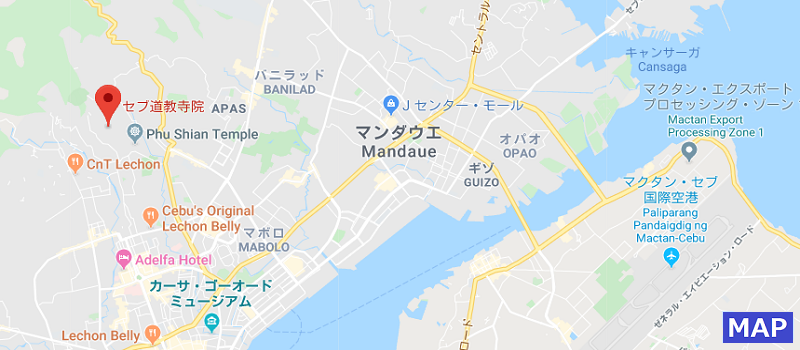 道教寺院所在地のgoogleMapへのリンクボタン